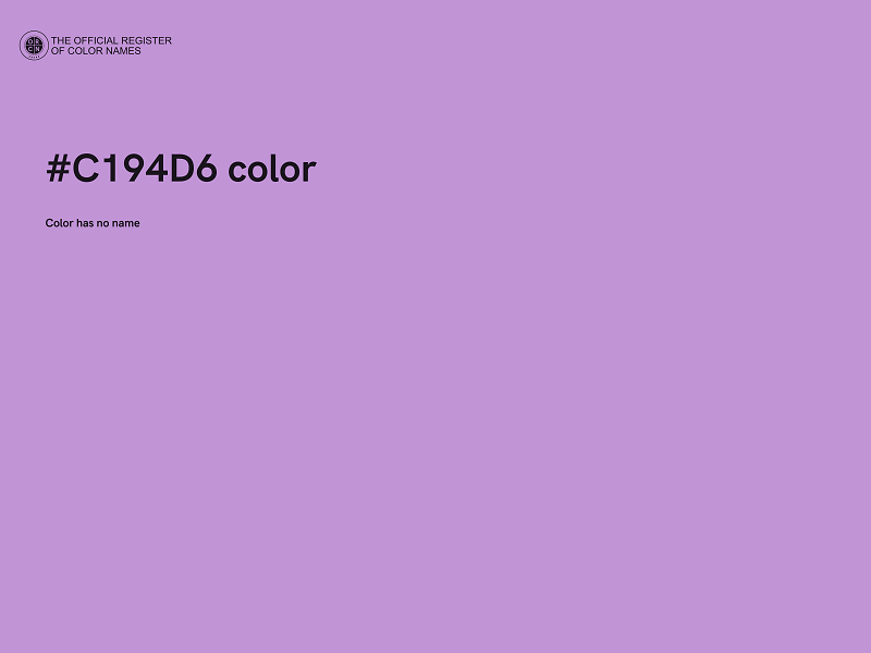 #C194D6 color image