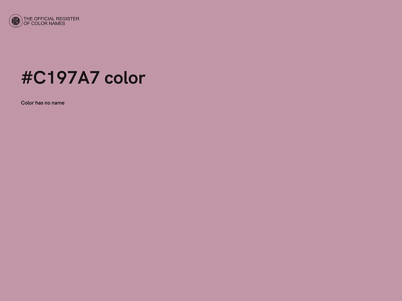 #C197A7 color image