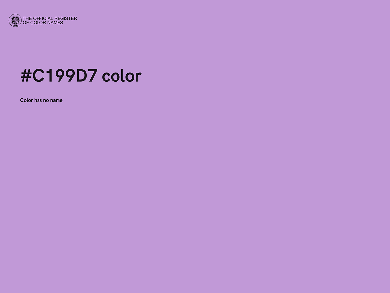 #C199D7 color image