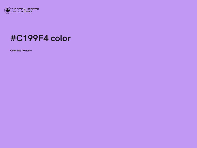 #C199F4 color image