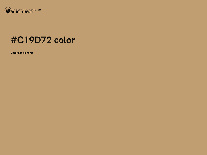 #C19D72 color image