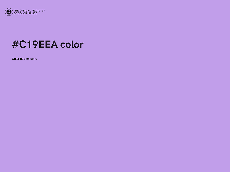 #C19EEA color image