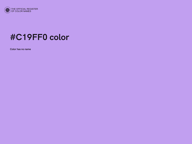 #C19FF0 color image