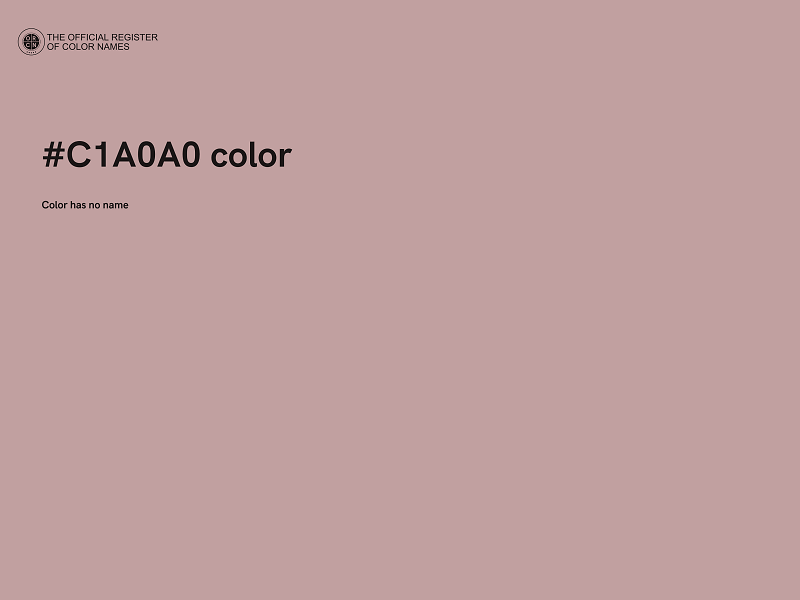 #C1A0A0 color image