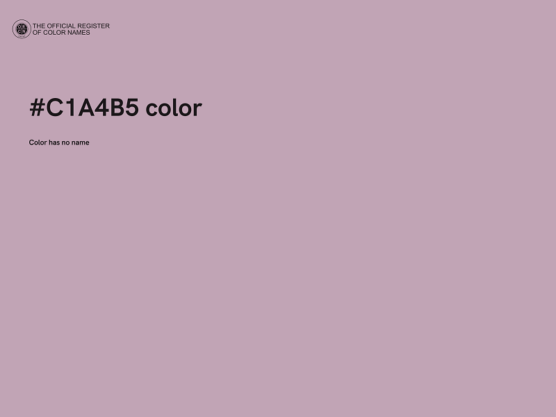 #C1A4B5 color image