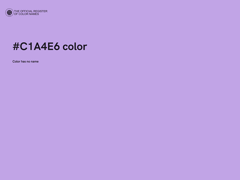 #C1A4E6 color image