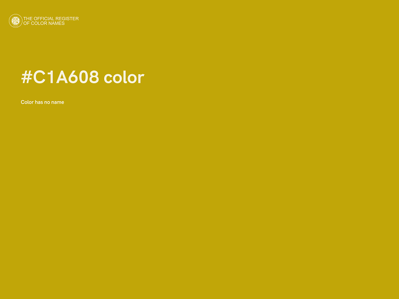 #C1A608 color image