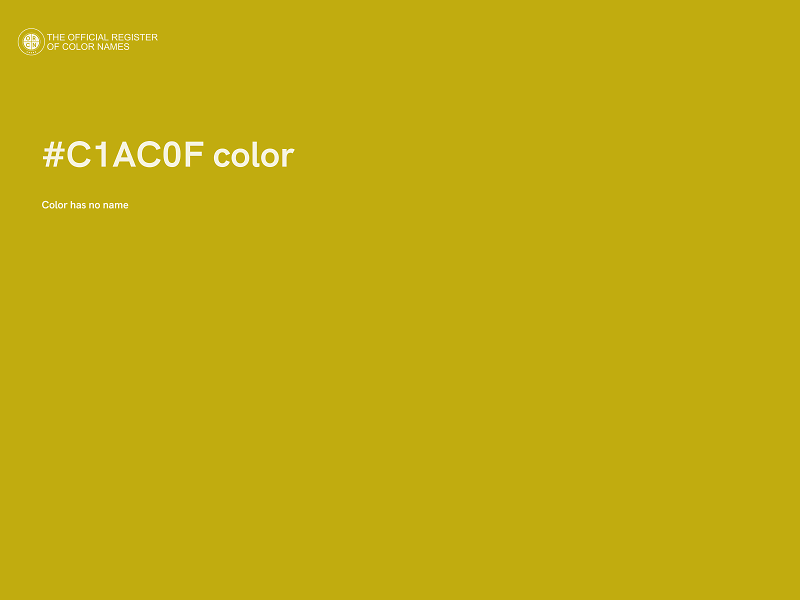 #C1AC0F color image