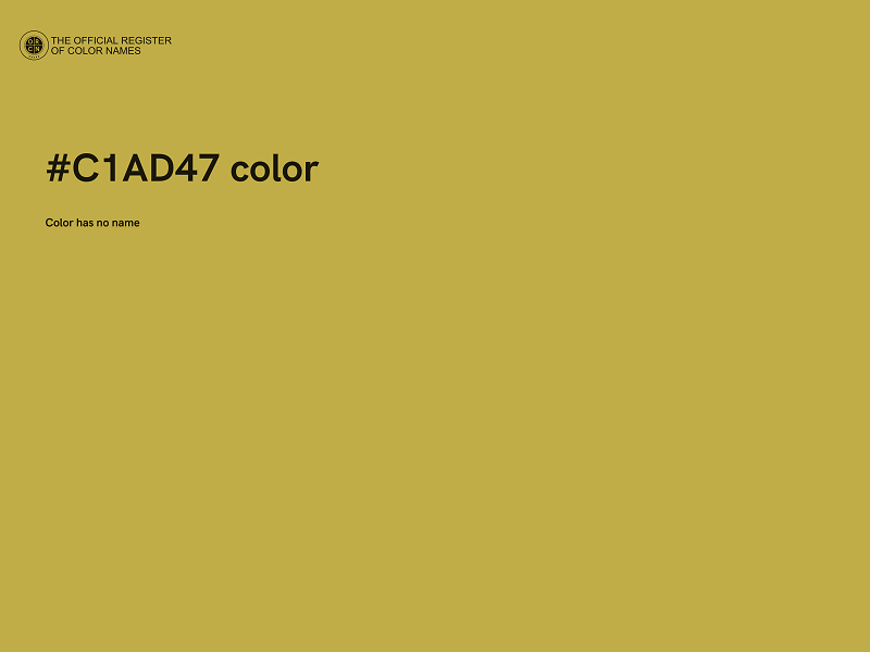 #C1AD47 color image