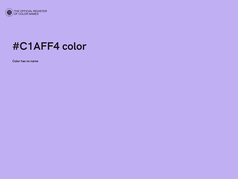 #C1AFF4 color image