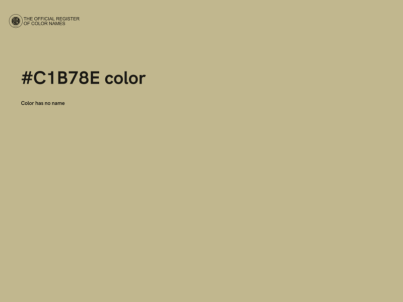 #C1B78E color image