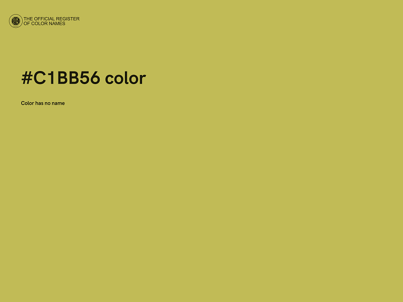 #C1BB56 color image