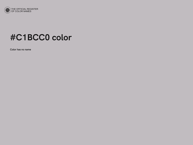 #C1BCC0 color image