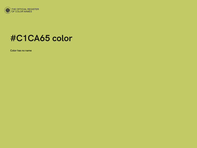 #C1CA65 color image