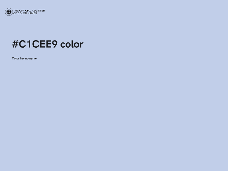 #C1CEE9 color image