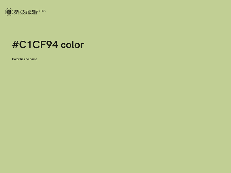 #C1CF94 color image