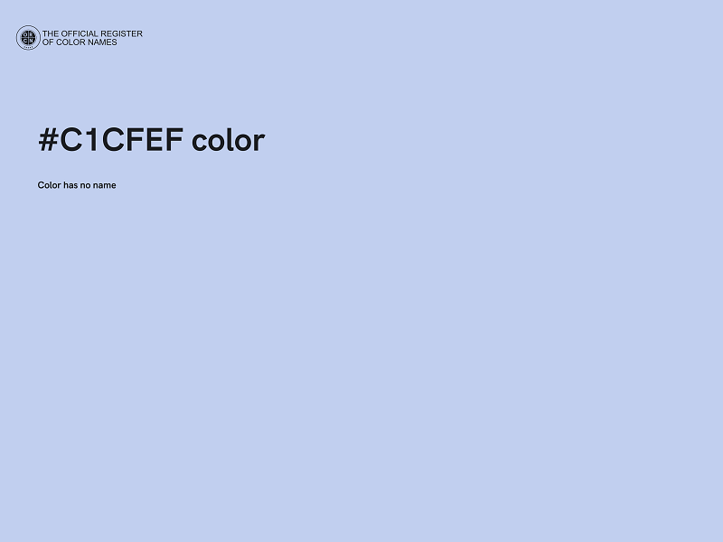 #C1CFEF color image