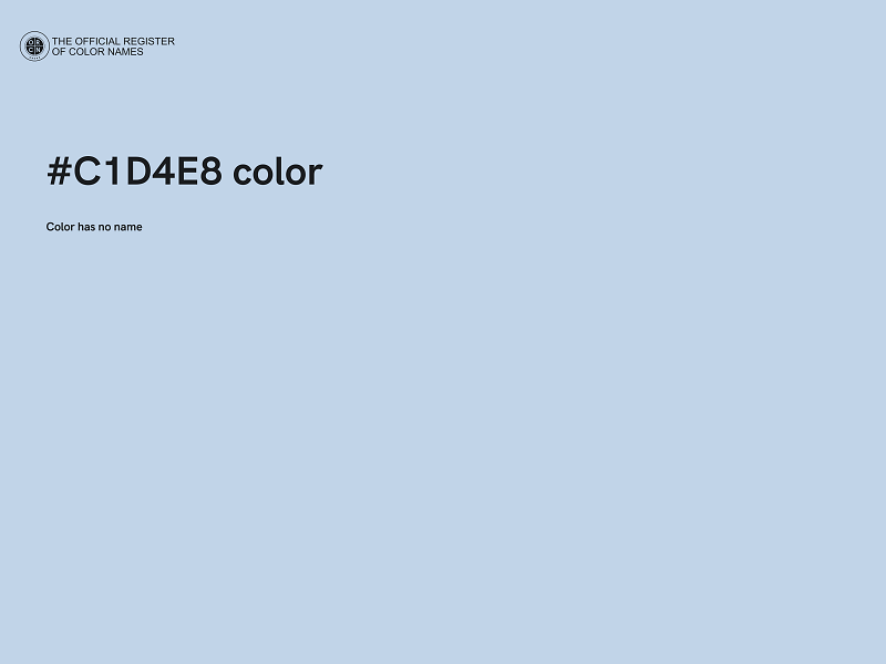 #C1D4E8 color image