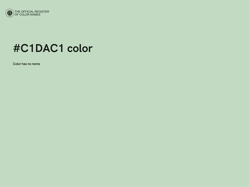 #C1DAC1 color image