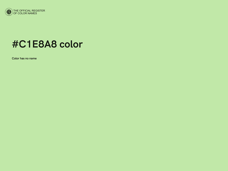 #C1E8A8 color image