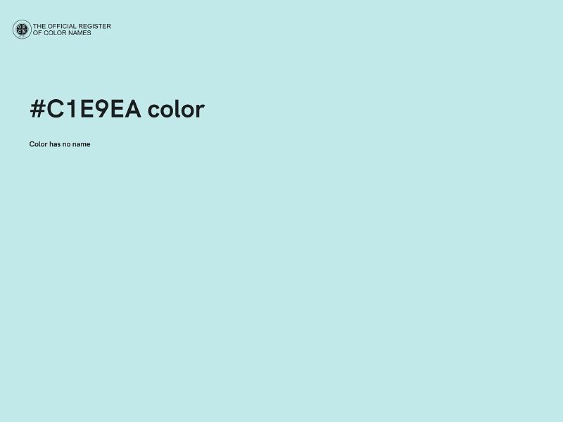 #C1E9EA color image