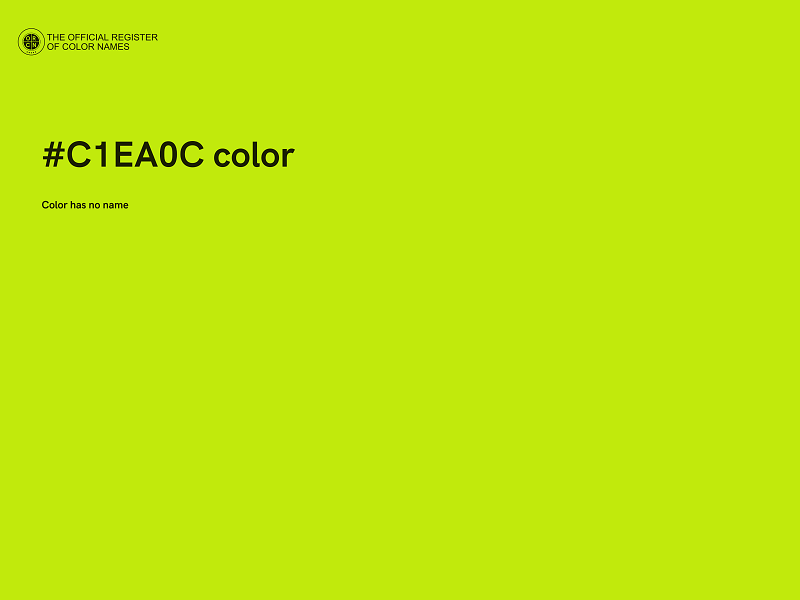 #C1EA0C color image