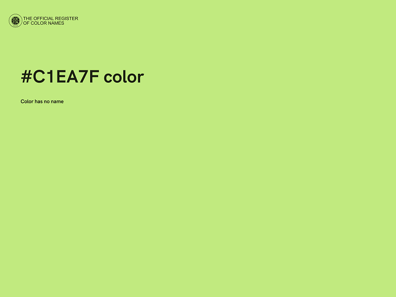 #C1EA7F color image