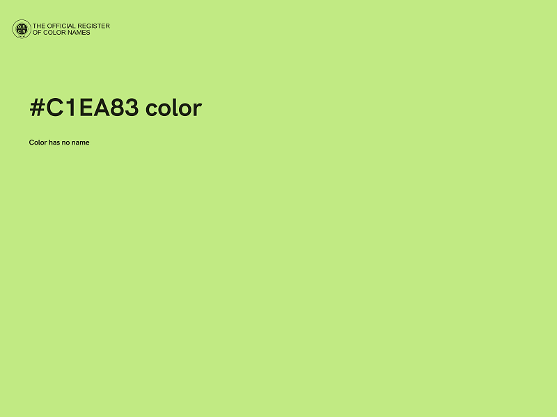 #C1EA83 color image