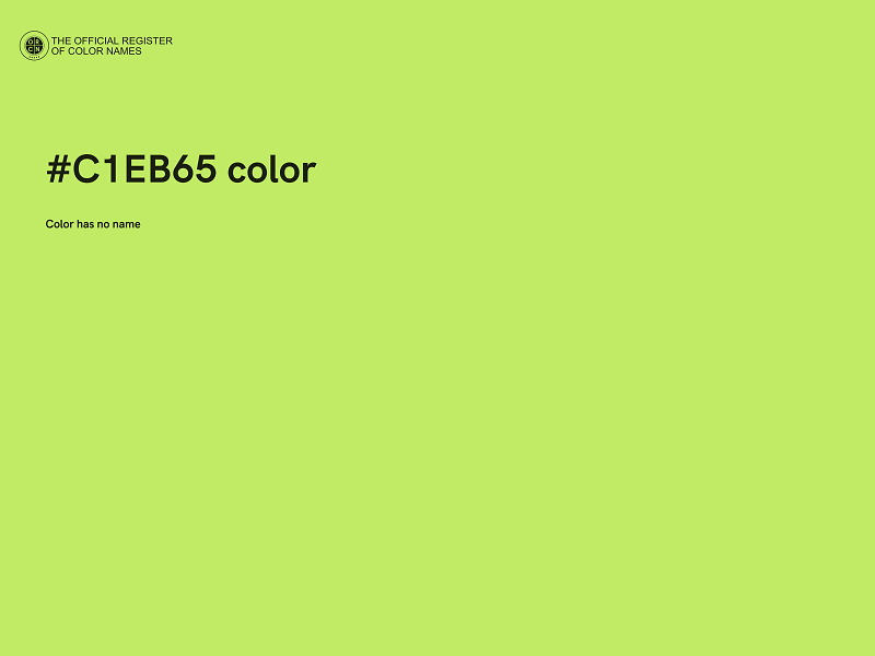 #C1EB65 color image