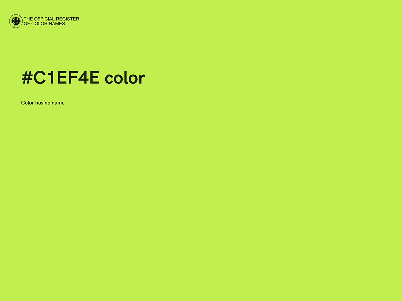 #C1EF4E color image