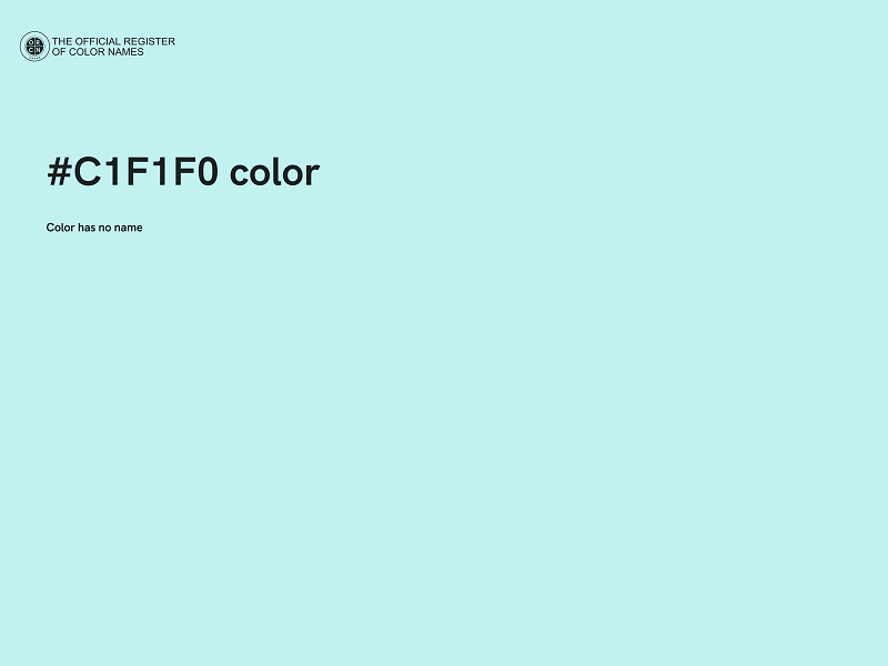 #C1F1F0 color image