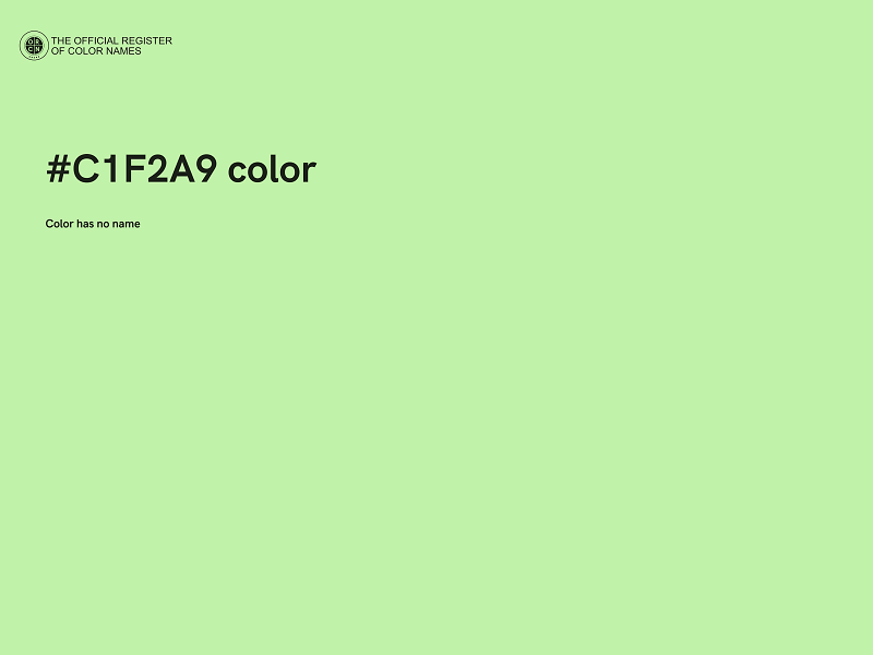 #C1F2A9 color image