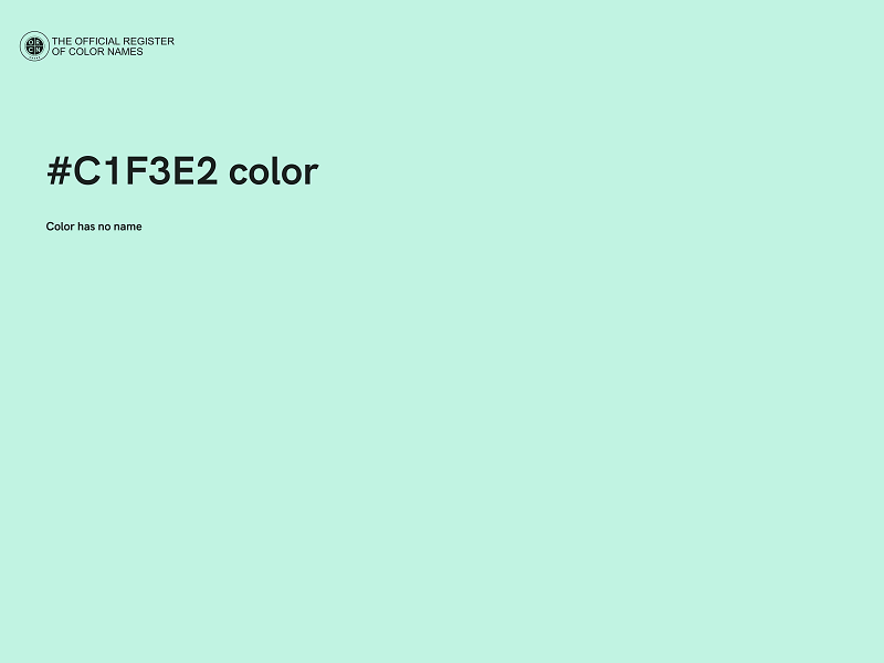 #C1F3E2 color image