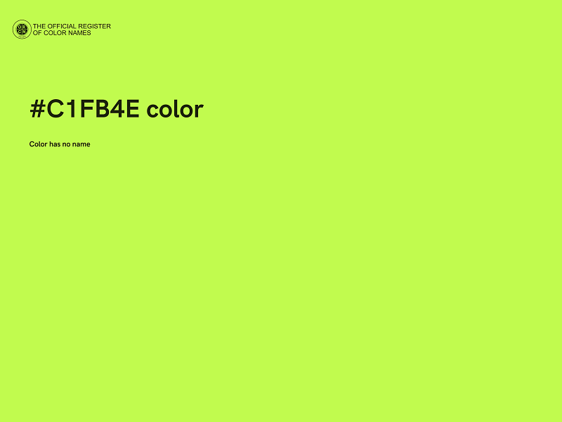 #C1FB4E color image