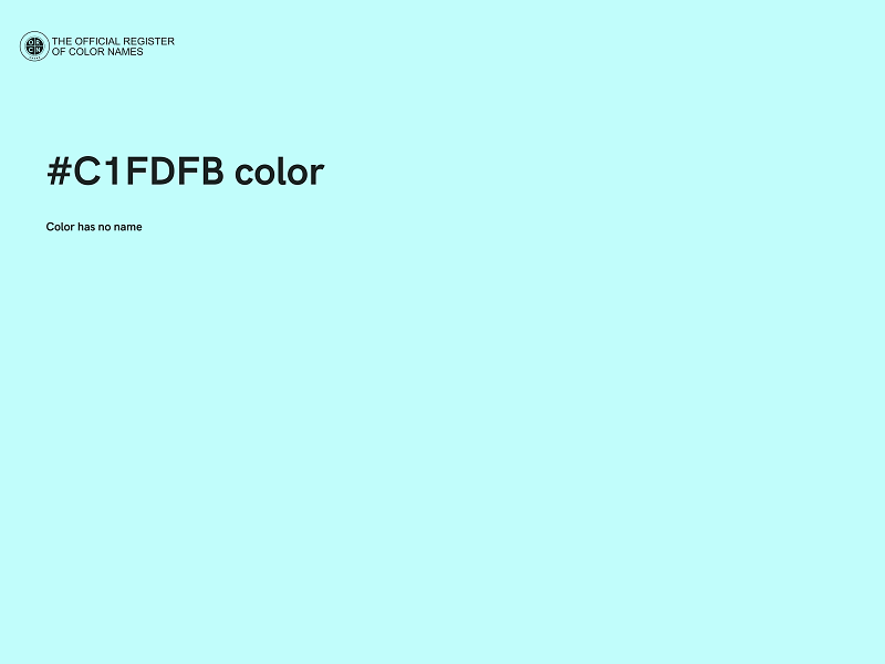 #C1FDFB color image