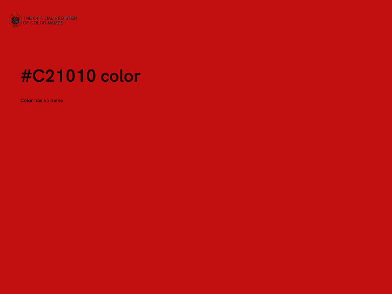 #C21010 color image