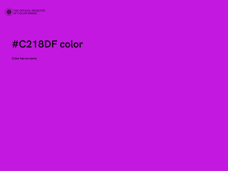 #C218DF color image