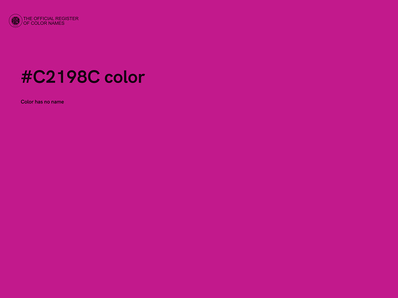 #C2198C color image