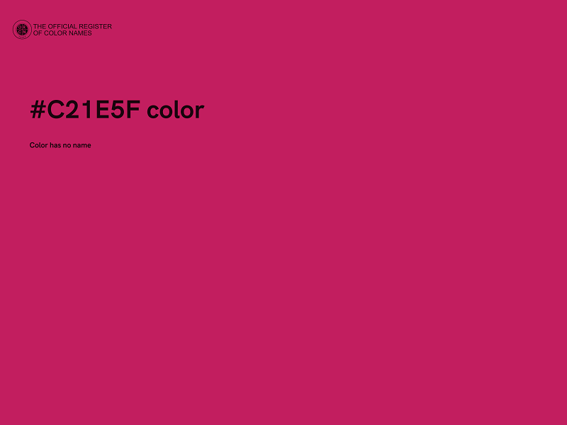 #C21E5F color image