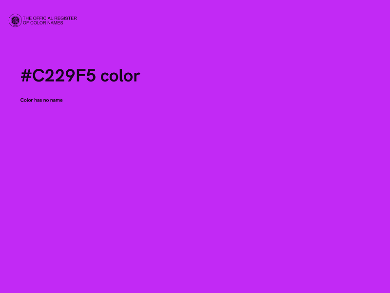 #C229F5 color image