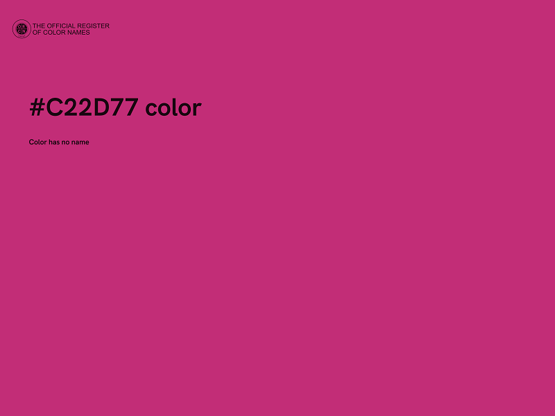 #C22D77 color image