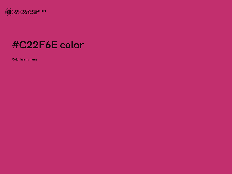 #C22F6E color image