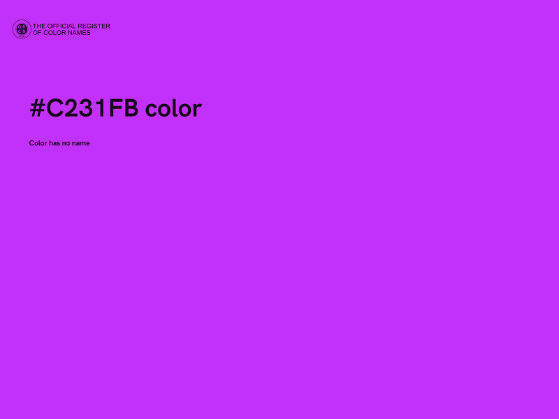 #C231FB color image