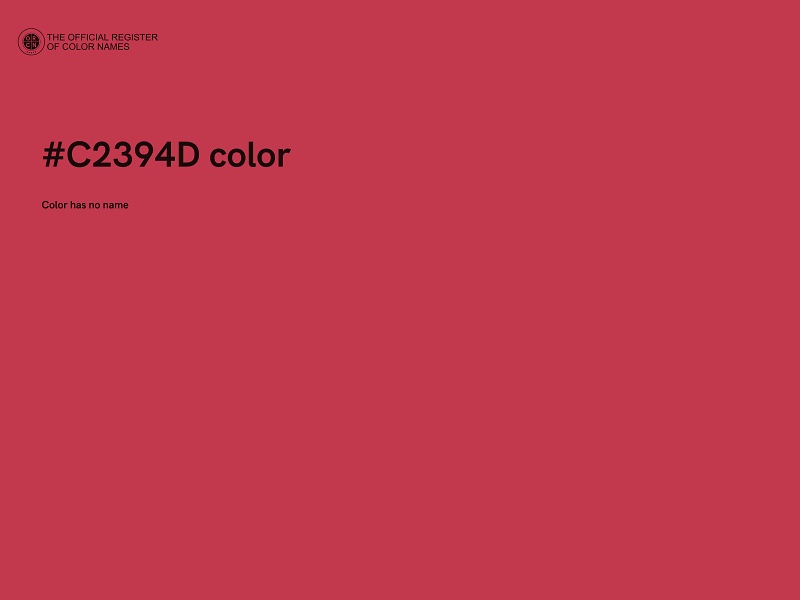 #C2394D color image