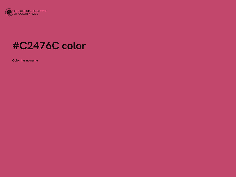 #C2476C color image