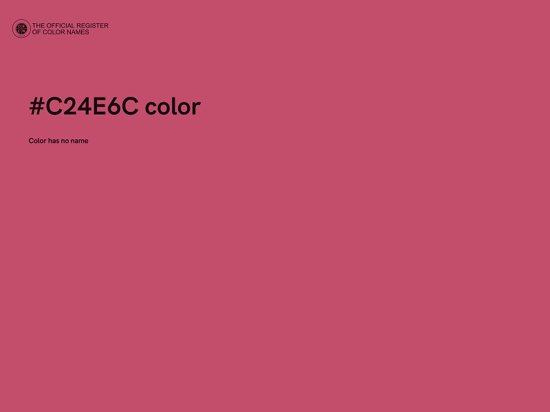 #C24E6C color image