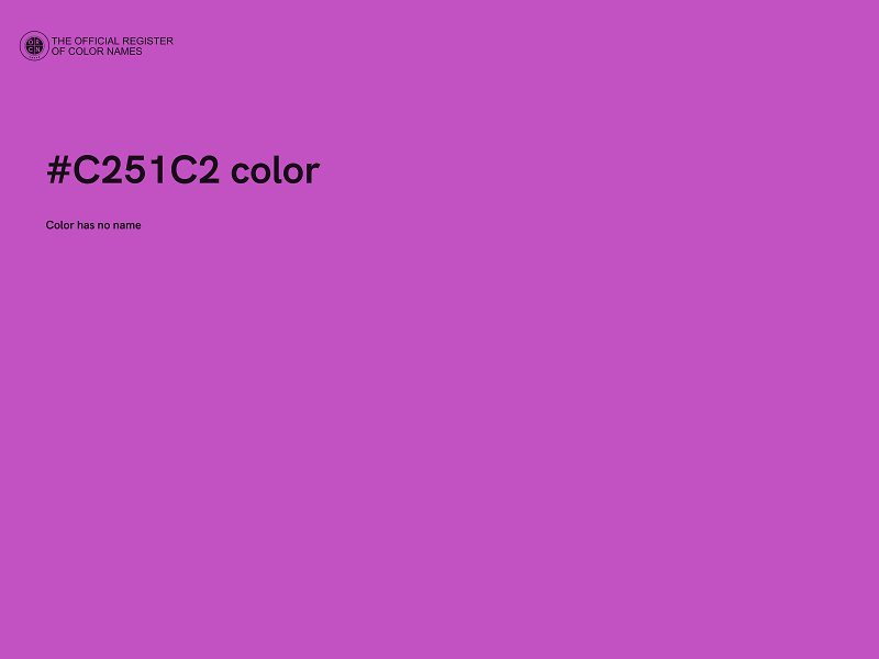 #C251C2 color image