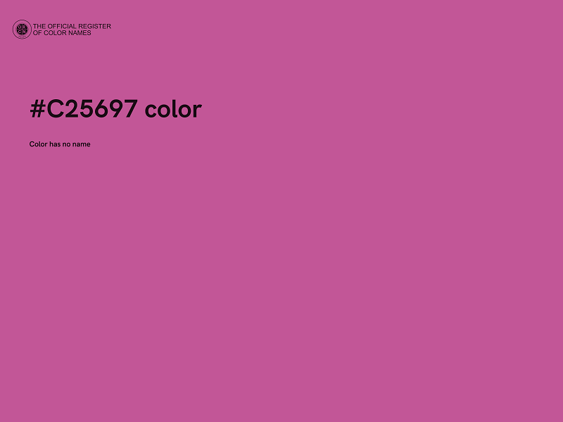 #C25697 color image