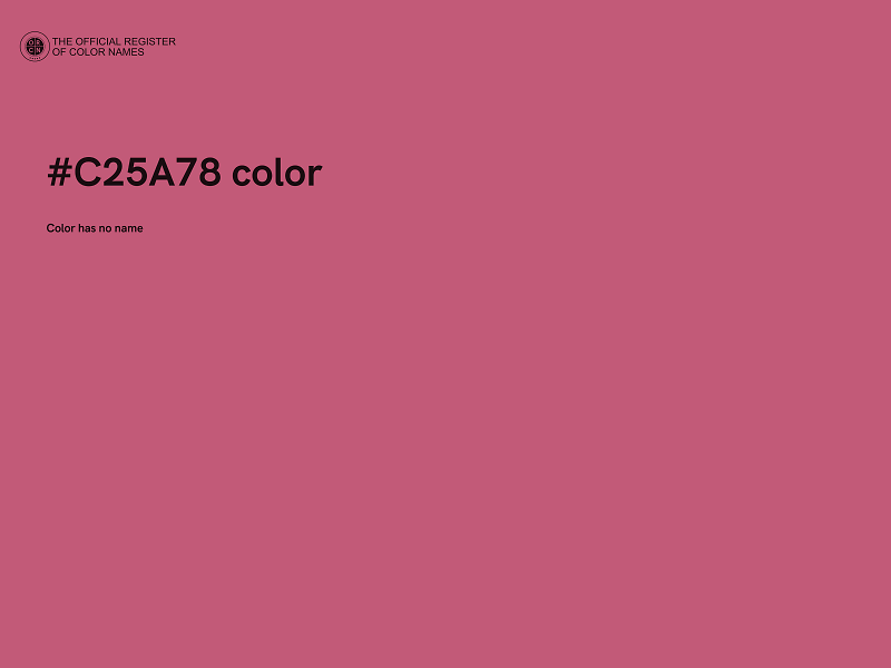 #C25A78 color image