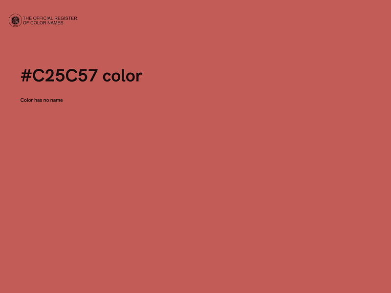 #C25C57 color image